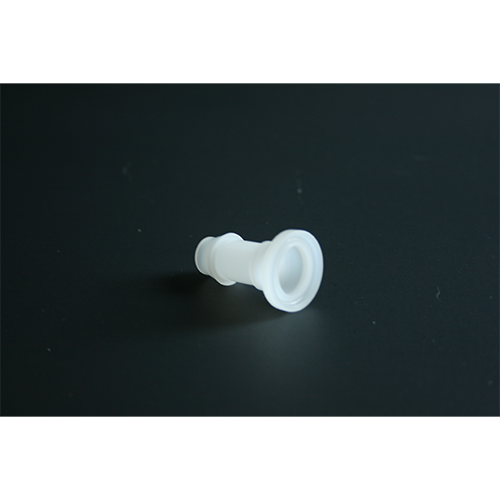 Sanitary Polypropylene Tube Adapter; Mini Ferrule to 3/8" Hose Barb Fitting