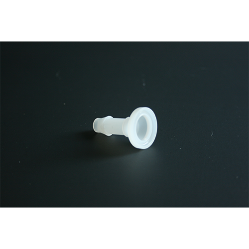 Sanitary Polypropylene Tube Adapter; Mini Ferrule to 1/4" Hose Barb Fitting Pack of 100