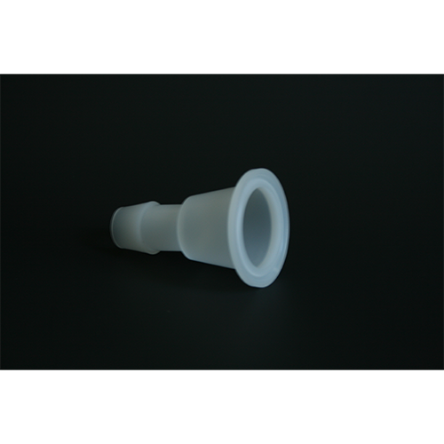 Sanitary Polypropylene Tube Adapter; 1.5" Ferrule to 3/4" Hose Barb Fitting