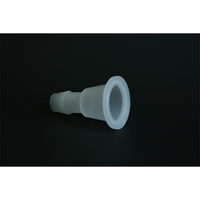 Sanitary Polypropylene Tube Adapter; 1.5" Ferrule to 3/4" Hose Barb Fitting Pack of 100