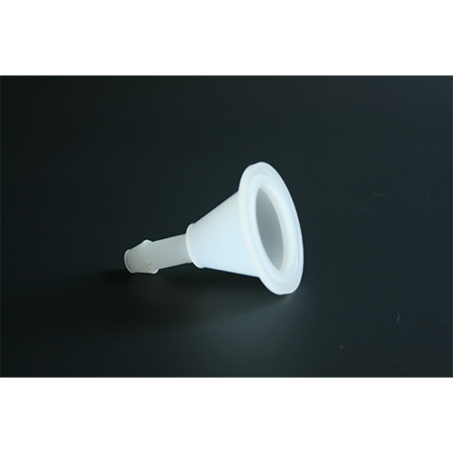 Sanitary PVDF Tube Adapter; 1.5" Ferrule to 1/4" Hose Barb Fitting Pack of 100